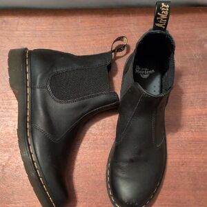 Dr. Martens Black Leather Ankle Boots